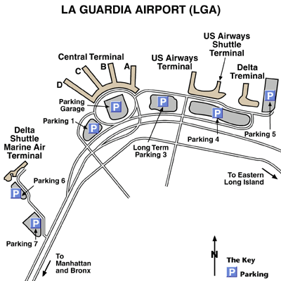 New York LaGuardia International Airport Map